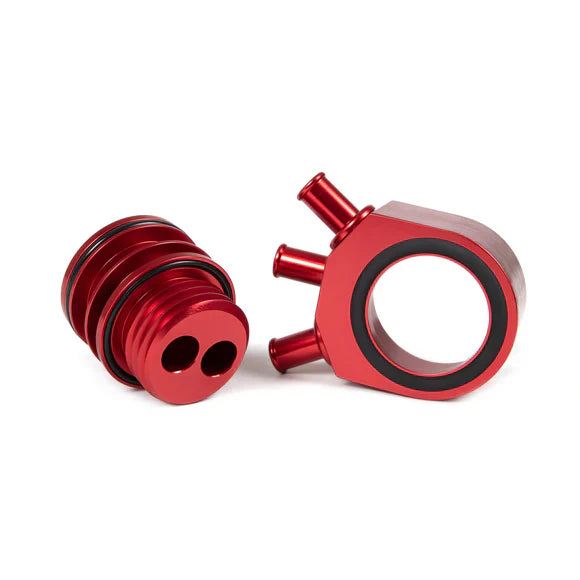 Grimmspeed Air/Oil Separator Red Subaru 02-07 WRX 04-21 STI 04-08 FXT Grimmspeed