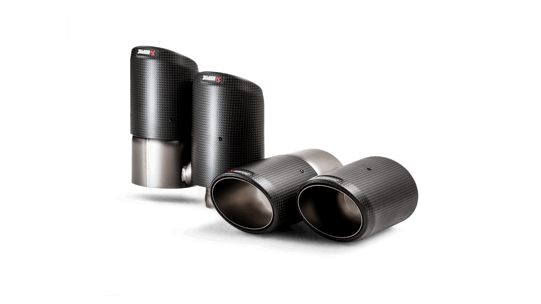 Akrapovic 2018+ Porsche Cayenne V6 (536) Tail Pipe Set (Carbon)