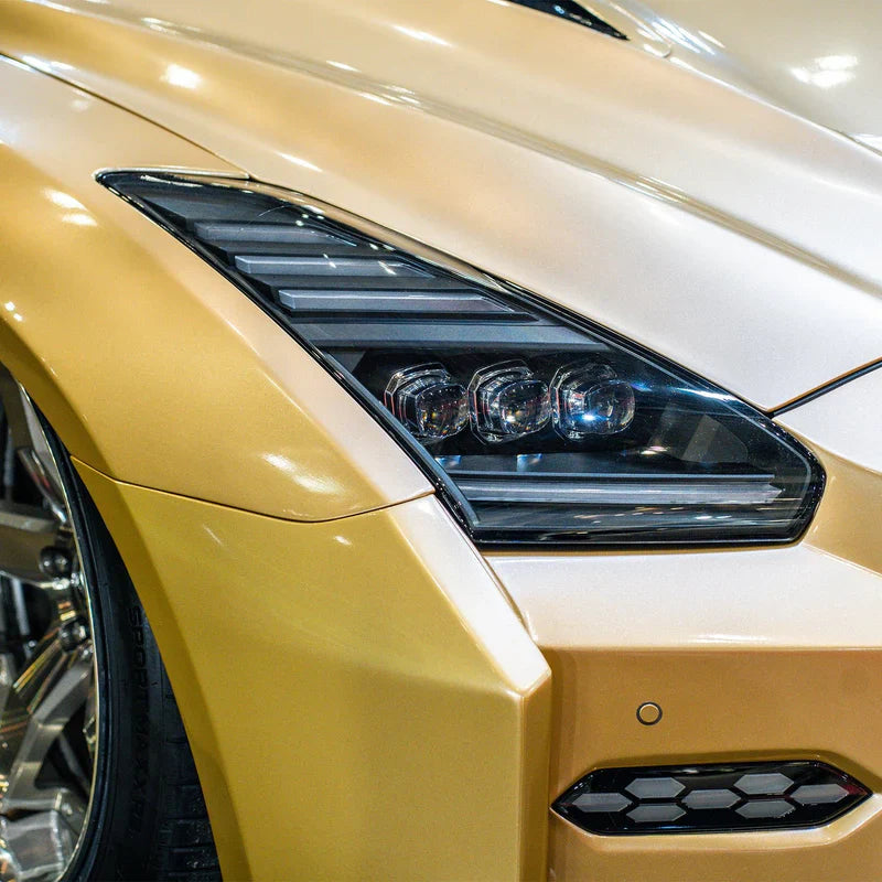 AlphaRex (NOVA-Series) 2009-2025 Nissan GT-R LED Projector Headlights - Black