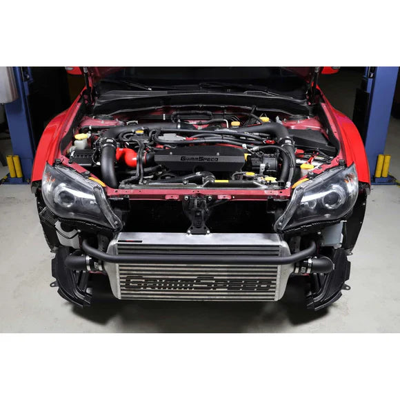 Grimmspeed Front Mount Intercooler Kit Inc. Black Piping For Subaru 08-14 STI