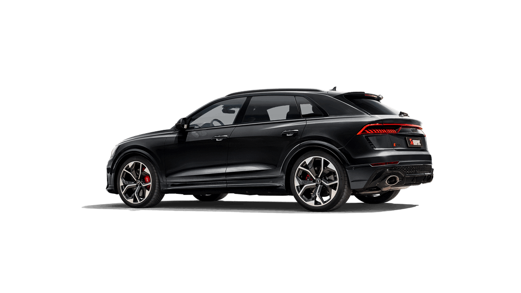 Akrapovic 2020+ Audi RS Q8 (M4) Evolution Line Cat Back (Titanium) w/Carbon Fiber/Titanium Tips
