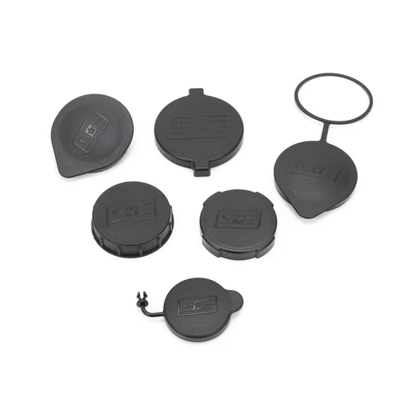 Grimmspeed Engine Bay Reservoir Cap Set Black For Subaru 02-21 WRX/STI/FXT/OBXT/
