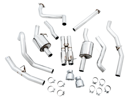 AWE 0FG Catback Exhaust for RAM TRX - Chrome Silver Tips