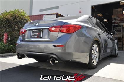 Revel Medallion Touring-S Catback Exhaust - Dual Muffler / Axle Back 14-15 Infiniti Q50 AWD/RWD