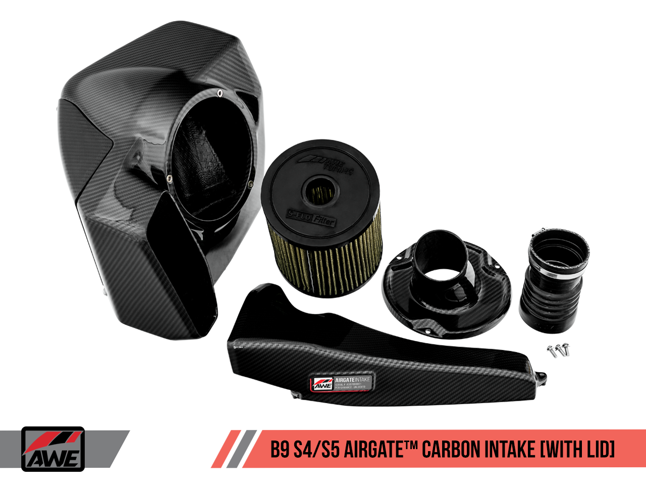 AWE AirGate™ Carbon Fiber Intake For Audi B9 S4 / S5 / RS5 3.0T - With Lid
