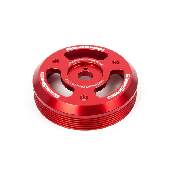 Grimmspeed Lightweight Crank Pulley Red For Subaru FA/FB Engines