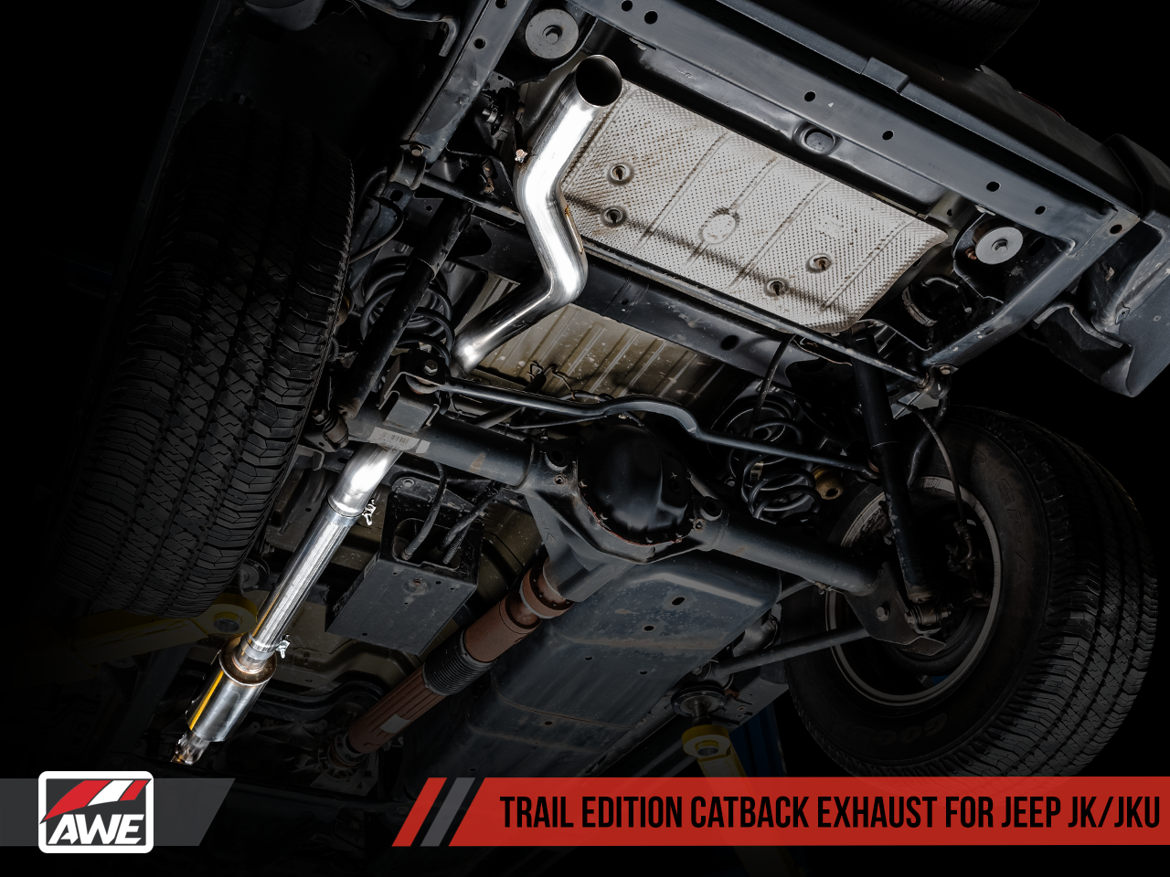 AWE Trail Edition Catback Exhaust for Jeep JK/JKU 3.6L