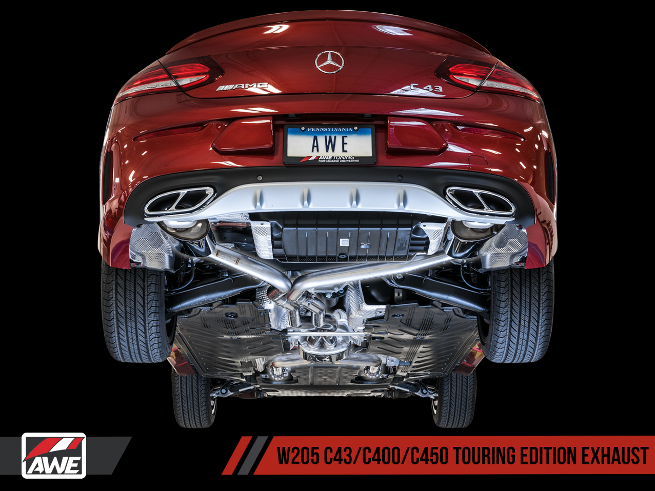 AWE Touring Edition Exhaust for Mercedes-Benz W205 AMG C43 / C450 / C400
