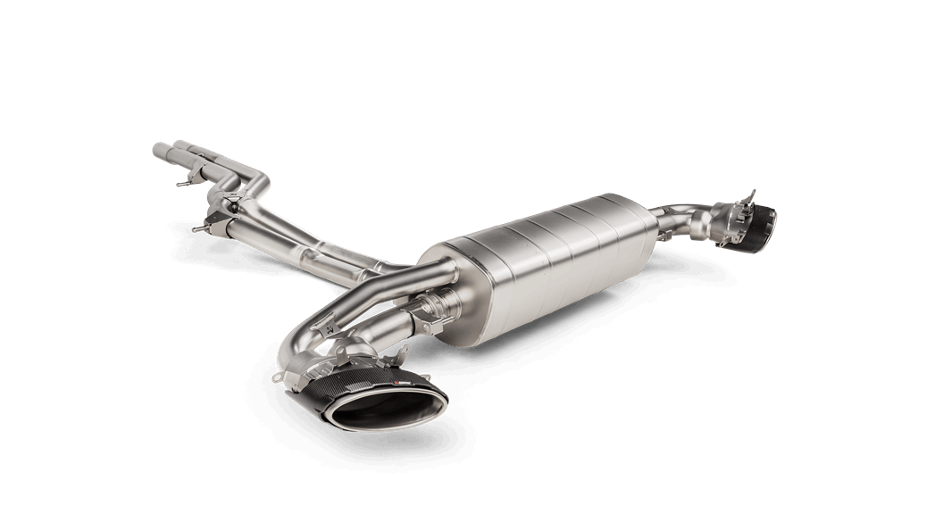 Akrapovic 2020+ Audi RS Q8 (M4) Evolution Line Cat Back (Titanium) w/Carbon Fiber/Titanium Tips