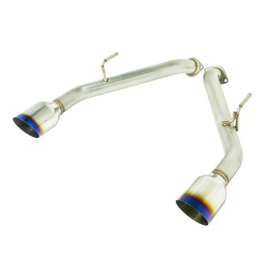 REMARK Axleback Exhaust. Infiniti Q50. Burnt Stainless Single Wall Tip