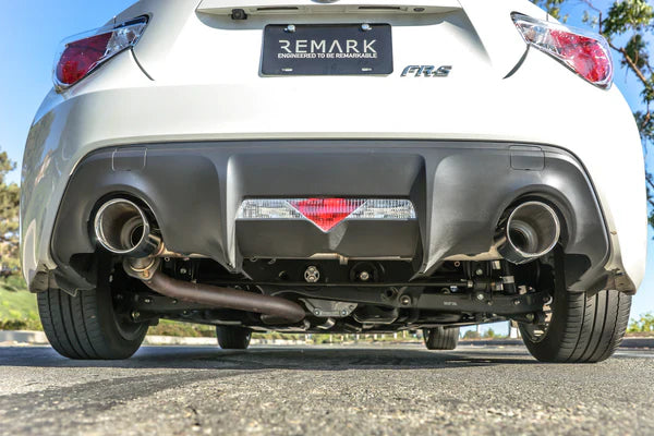 REMARK Axleback Exhaust. FR-S / BRZ / 86. Burnt Stainless Double Wall Tip