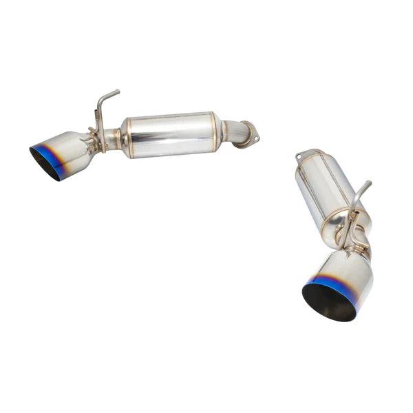 REMARK Axleback Exhaust. Nissan 370Z. Burnt Stainless Single Wall Tip