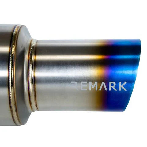 REMARK Catback Exhaust. Subaru WRX / STI GR Hatch. R1 Spec Single-Exit Titanium