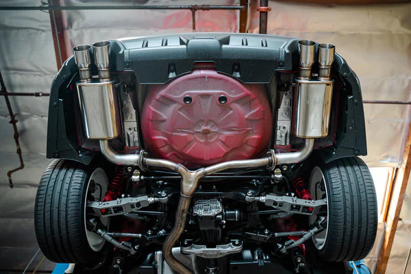 REMARK Axleback Exhaust. Subaru WRX VB 2022+. Stainless Double Wall Tip (Muffler Ver.)