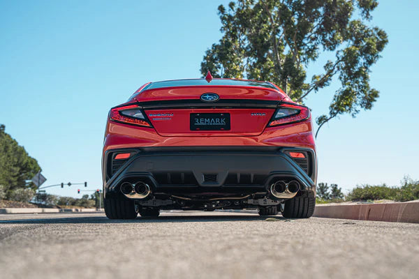 REMARK Axleback Exhaust. Subaru WRX VB 2022+. Burnt Stainless Double Wall Tip (Muffler Ver.)