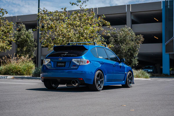 REMARK Catback Exhaust. Subaru WRX / STI GR Hatch. R1 Spec Single-Exit Titanium
