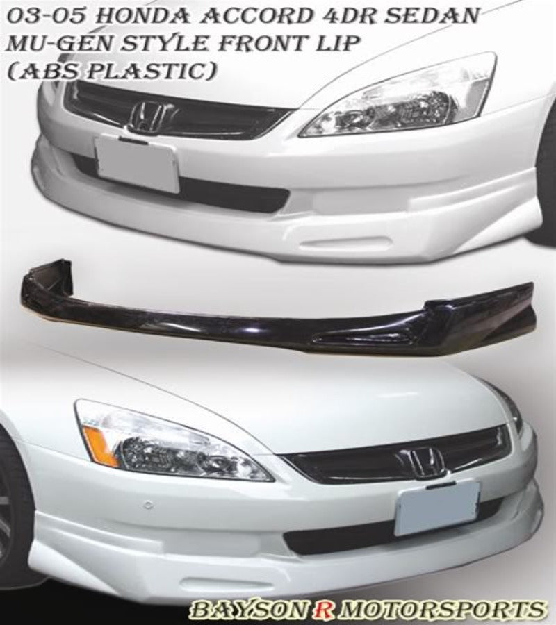MU Style Front Lip For 2003-2005 Honda Accord (4Dr Sedan)