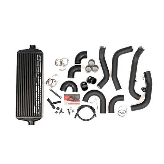 Grimmspeed Front Mount Intercooler Kit Black Coated Black Piping For Subaru 15-21 STI