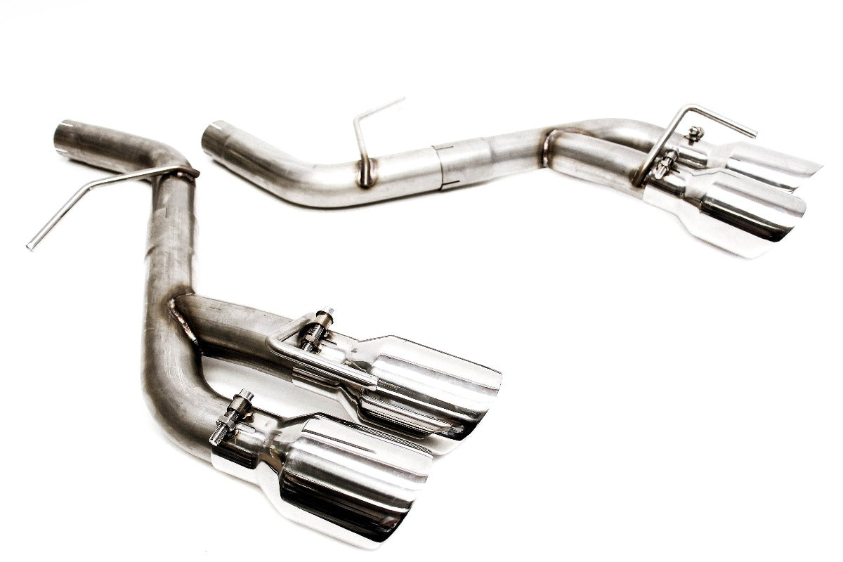 PLM Axle Back Muffler Delete Chevy Camaro V6 3.6L 2016 - 2022 Stainless Steel Quad Tips