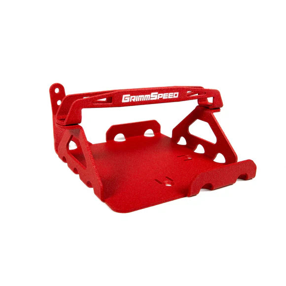 Grimmspeed Lightweight Battery Mount Kit Red For Subaru 08-21 WRX/STI GrimmSpeed