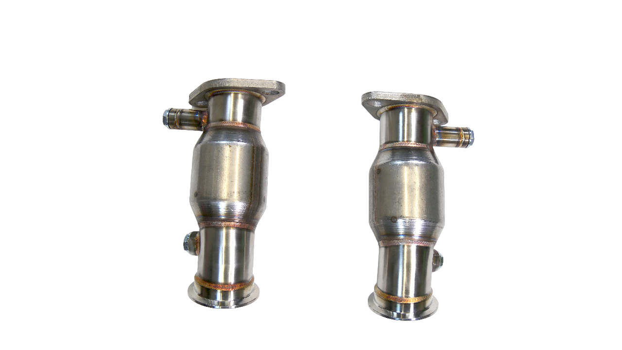 PLM Long Tube Headers Catted - Nissan VQ35DE HR 350Z G35 370Z