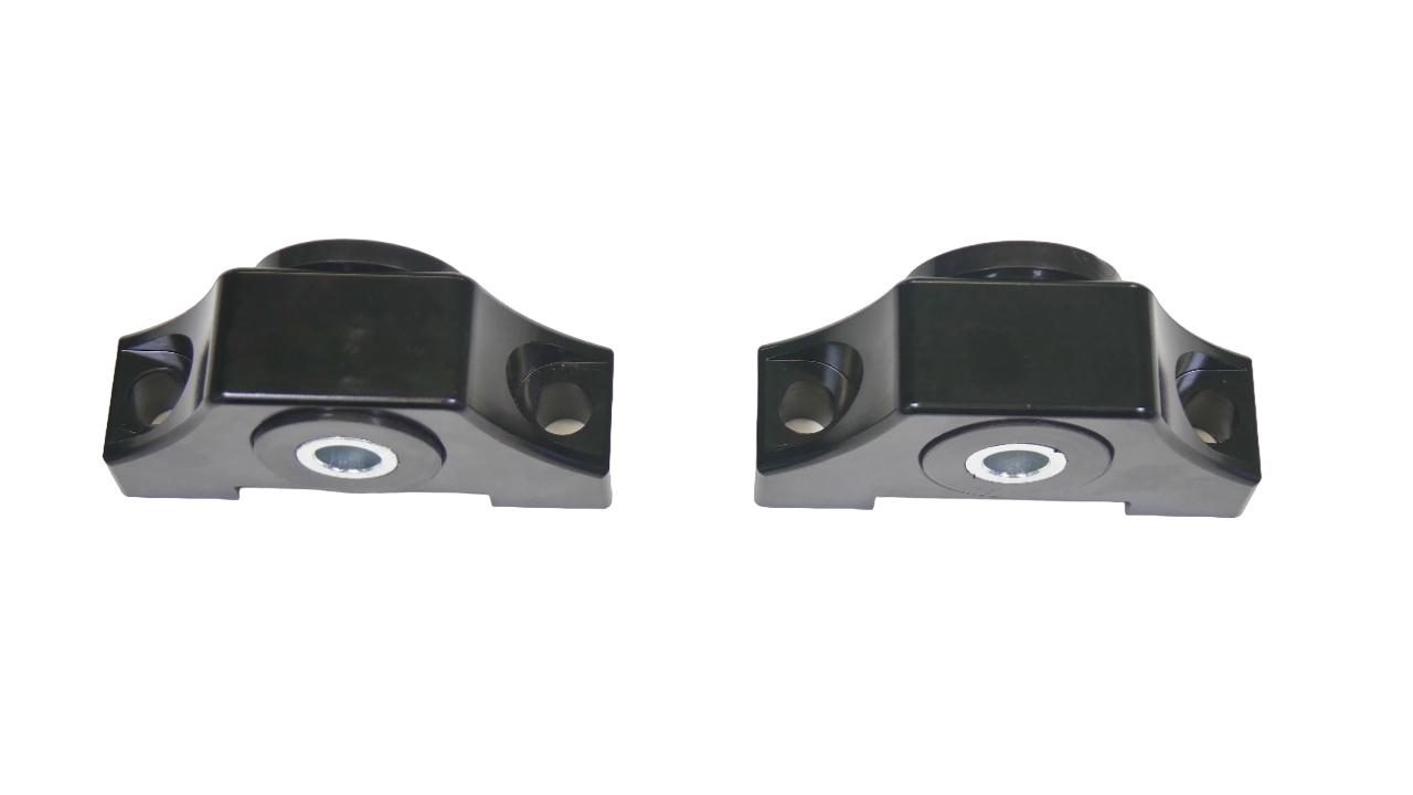 Precision Works Billet Engine Torque Mounts Black Edition - Honda B-Series B18 B20 B16