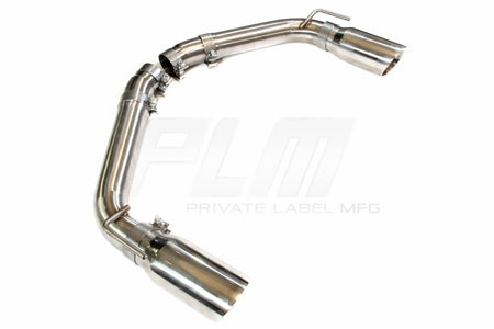 PLM Axle Back Exhaust Muffler Delete - Chevy Camaro V8 2010 - 2015 Stainless Steel