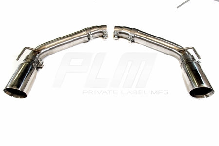 PLM Axle Back Exhaust Muffler Delete - Chevy Camaro V8 2010 - 2015 Stainless Steel