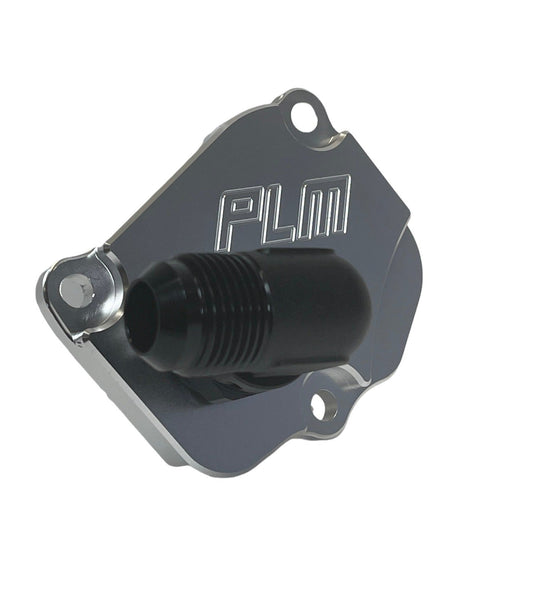 Precision Works Timing Chain Tensioner Cover Plate AN10 90 Degree Swivel Honda K-Series