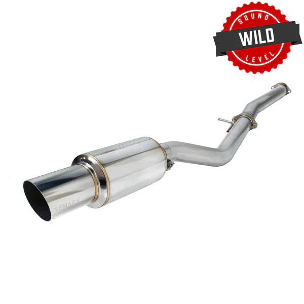 REMARK Catback Exhaust. Nissan 370Z. R1 Spec Single-Exit Stainless