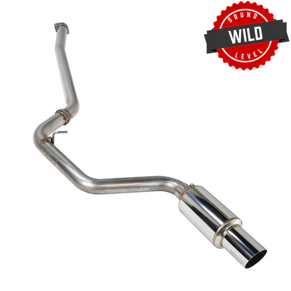 REMARK Catback Exhaust. Subaru WRX / STI GR Hatch. R1 Spec Single-Exit Stainless
