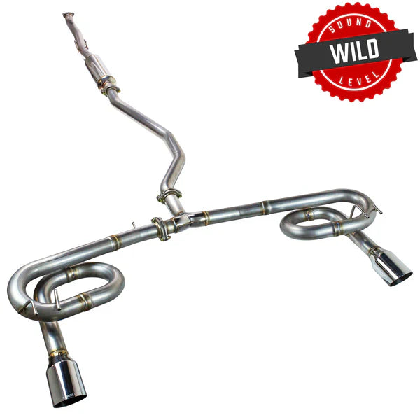 REMARK Catback Exhaust. Honda Civic Sport Sedan (FE2). LINK LOOP Spec. Dual Stainless tips