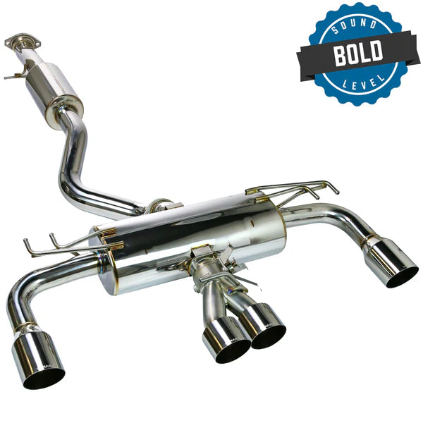 REMARK Catback Exhaust. Toyota GR Corolla. Elite Spec Quad Tip Stainless Steel