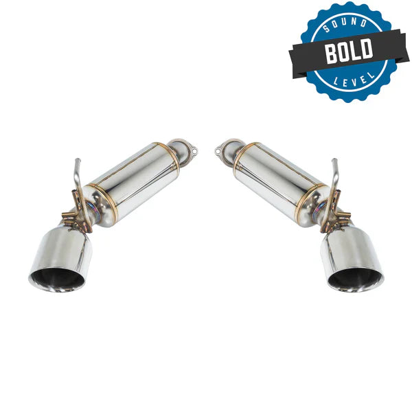 REMARK Axleback Exhaust. Nissan 370Z. Stainless Double Wall Tip