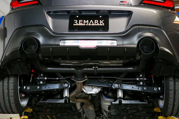 REMARK Axleback Exhaust. Toyota GR86 2022+. Stainless Single Wall Tip - Stealth 4.5"