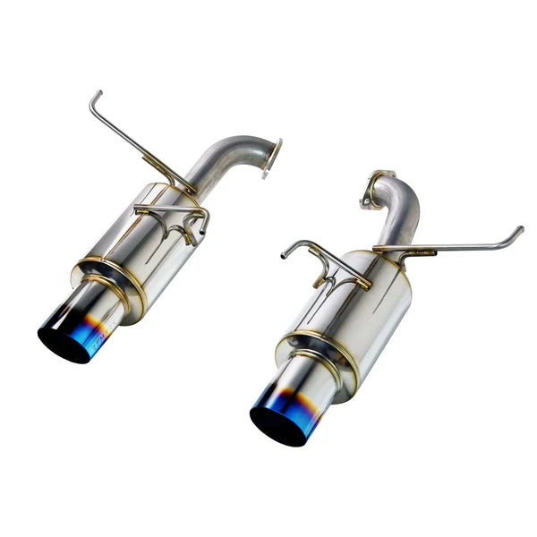 REMARK Axleback Exhaust. Subaru WRX VB - Dual R1 Spec Burnt Stainless