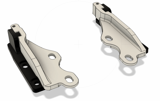 Precision Works Quick Release Hood Hinges - Acura TSX 04-08 CL9