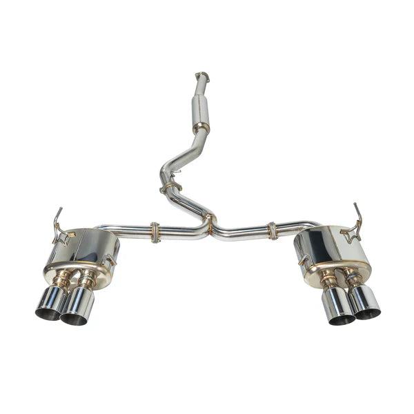 REMARK Catback Exhaust. Subaru WRX STi VA - Stainless Single 4" Quad Tips (Non-Resonted)