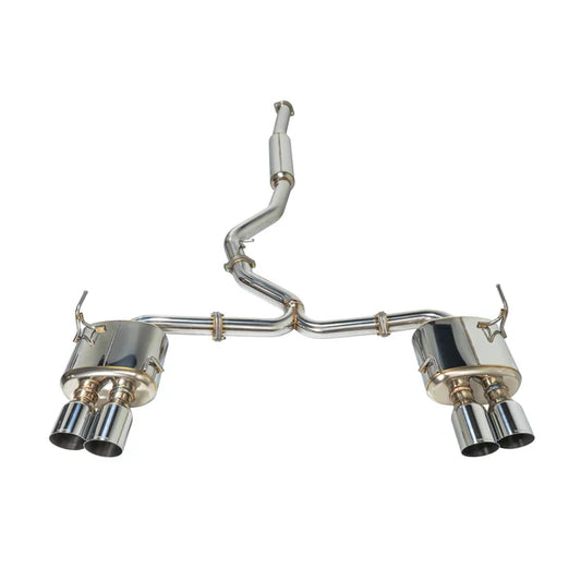 REMARK Catback Exhaust. Subaru WRX STi VA - Stainless Single 4" Quad Tips (Non-Resonted)