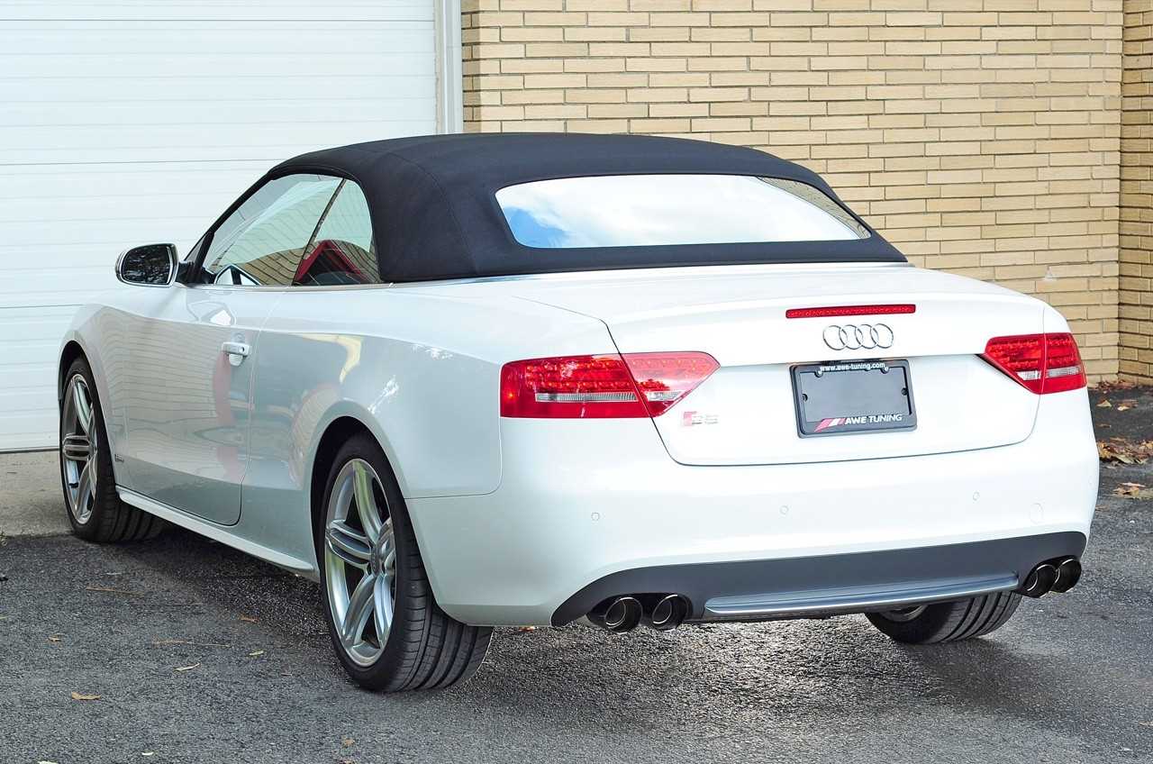 AWE Touring Edition Exhaust System for B8/8.5 S5 Cabrio (Exhaust + Non-Resonated Downpipes) - Diamond Black Tips