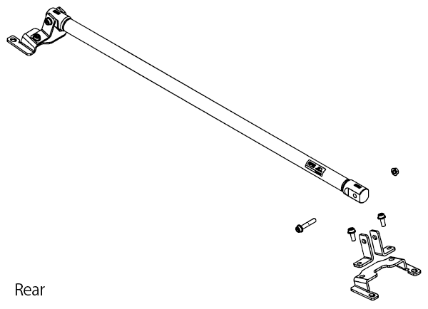 HKS CARBON BRACE ZN8/ZD8 REAR SET