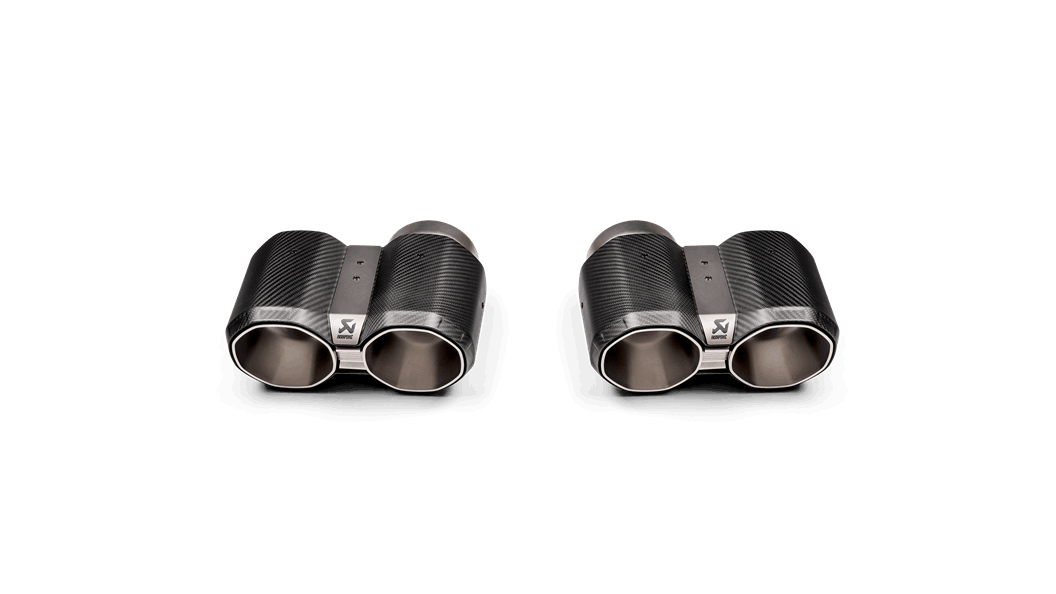 Akrapovic 2021+ BMW G87 M2, G80 M3 & G82 M4 Octagonal Carbon Design Tail Pipe Set