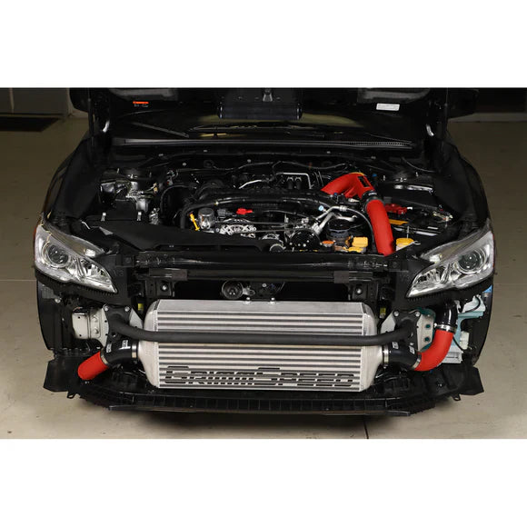 Grimmspeed Front Mount Intercooler Kit Inc. Red Piping For Subaru 15-21 WRX