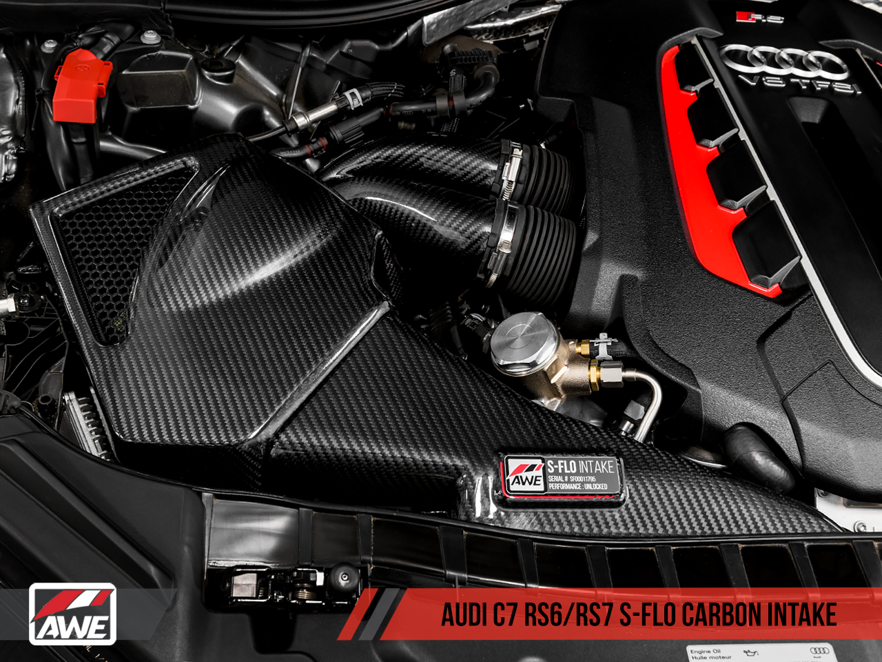 AWE S-FLO Carbon Intake for Audi C7 RS 6 / RS 7