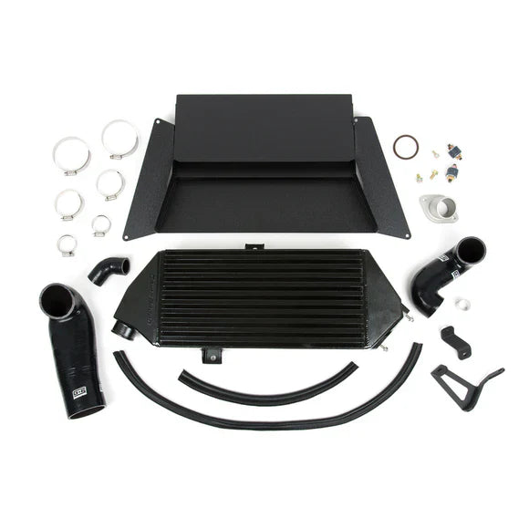 Grimmspeed Top Mount Intercooler Kit Inc. Splitter Thermal Dispersant Black For 05-09 LGT/OXT