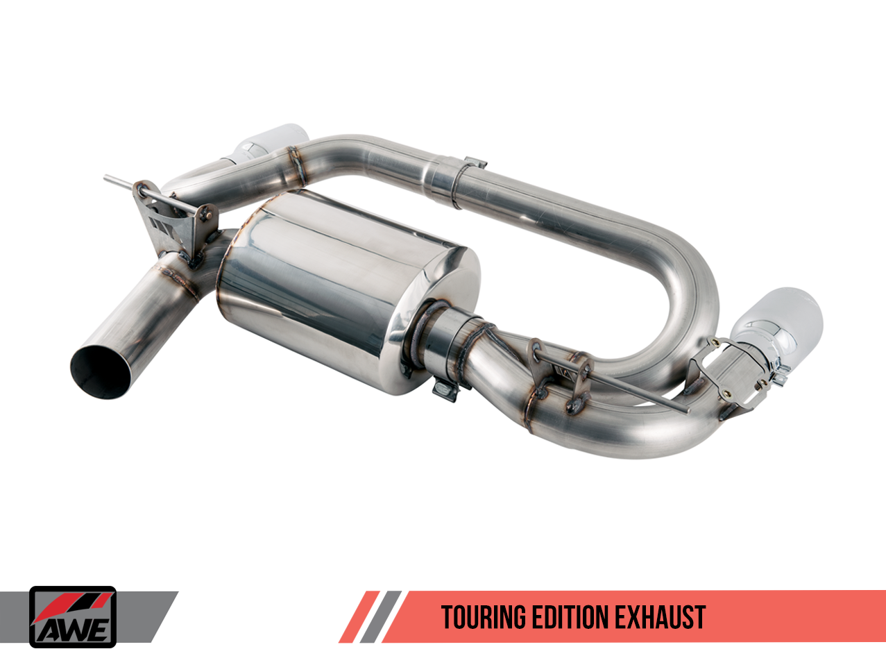 AWE Tuning BMW F22 M235i / M240i Touring Edition Axle-back Exhaust -- Chrome Silver Tips (90mm)