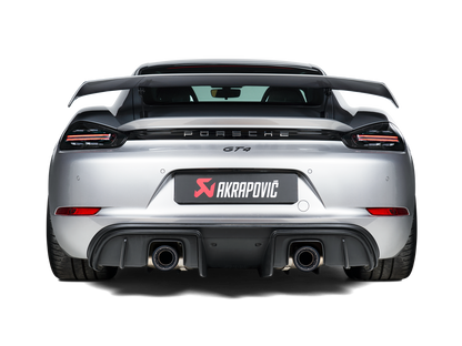 Akrapovic 2020+ Porsche Cayman GT4 (718) Slip-On Race Line (Titanium) (Req Tips / Option 2)