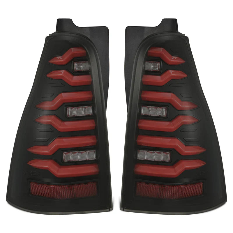 AlphaRex (LUXX-Series) 2003-2009 Toyota 4Runner LED Tail Lights - Black-Red