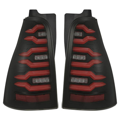 AlphaRex (LUXX-Series) 2003-2009 Toyota 4Runner LED Tail Lights - Black-Red
