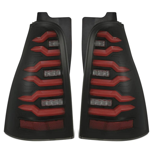 AlphaRex (LUXX-Series) 2003-2009 Toyota 4Runner LED Tail Lights - Black-Red